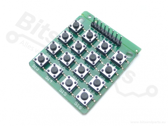 Microswitch keypad matrix 4x4